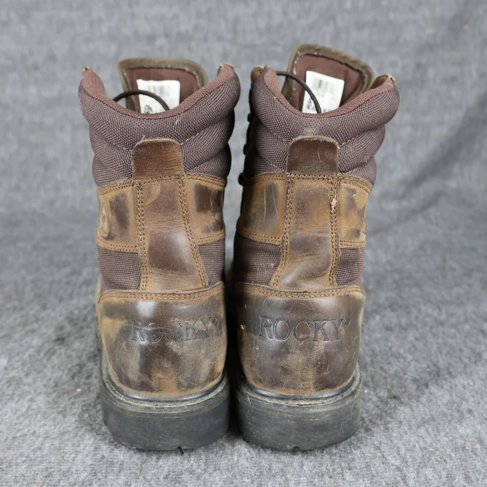 Rocky Boots Mens Size 8.5 Brown Leather Gore-Tex Vibram Work Hiking Combat
